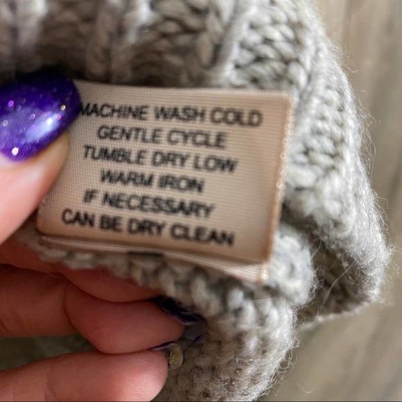 PHILOSOPHY Wool Blend Floral Knit Sweater gray - Picture 6 of 7